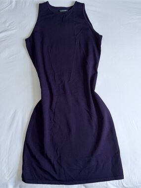 Brand New With Tags Lauren Ralph Lauren Grapevine Purple Sleeveless Midi Dress
